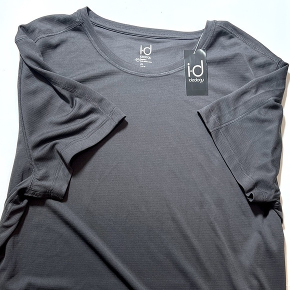 New ID Ideology Men's Birdseye Training T-Shirt Gray Size XL - Picture 4 of 5